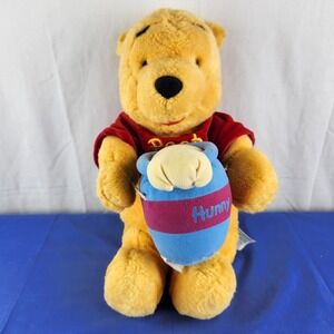Build a Bear Winnie the Pooh Plush Limited Edition W/Honey Pot Accessory